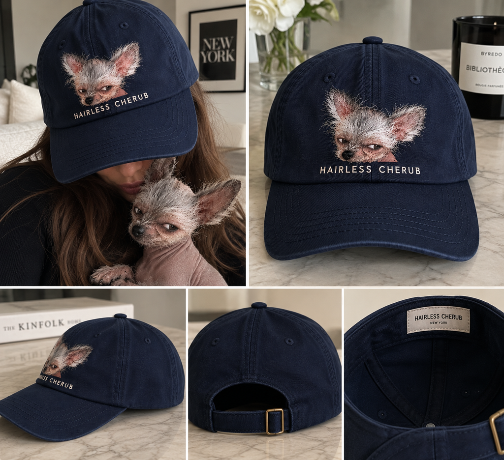 Hairless Cherub Cap (Navy)